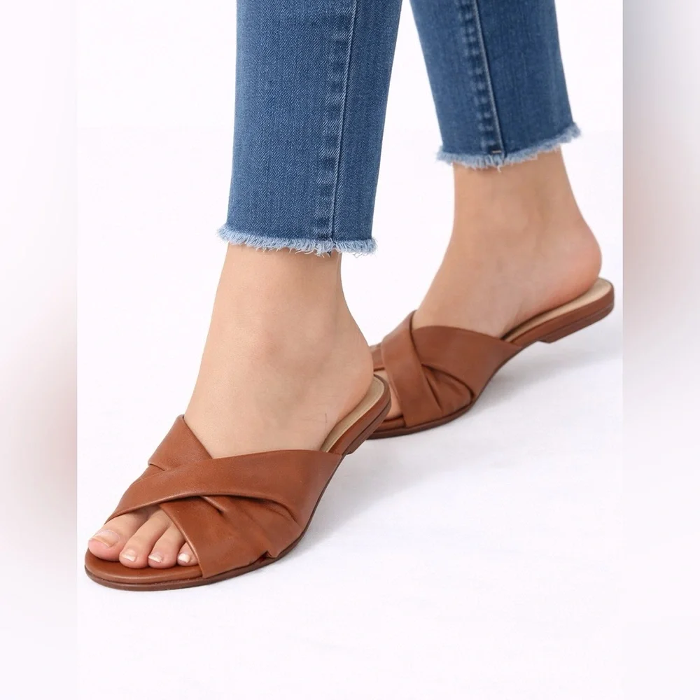 Cole Haan Women's Tan Leather Mules - Picture 2 of 7